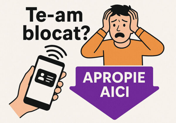 Sticker NFC Auto - "Te-am blocat?"