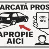 Sticker NFC Auto - "Parcată prost"