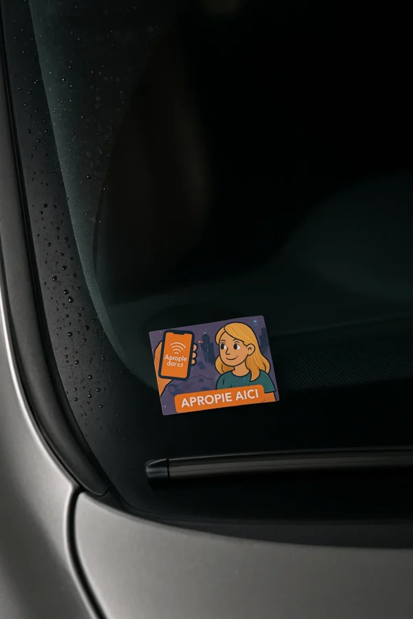 Sticker NFC Auto - "Apropieaici"